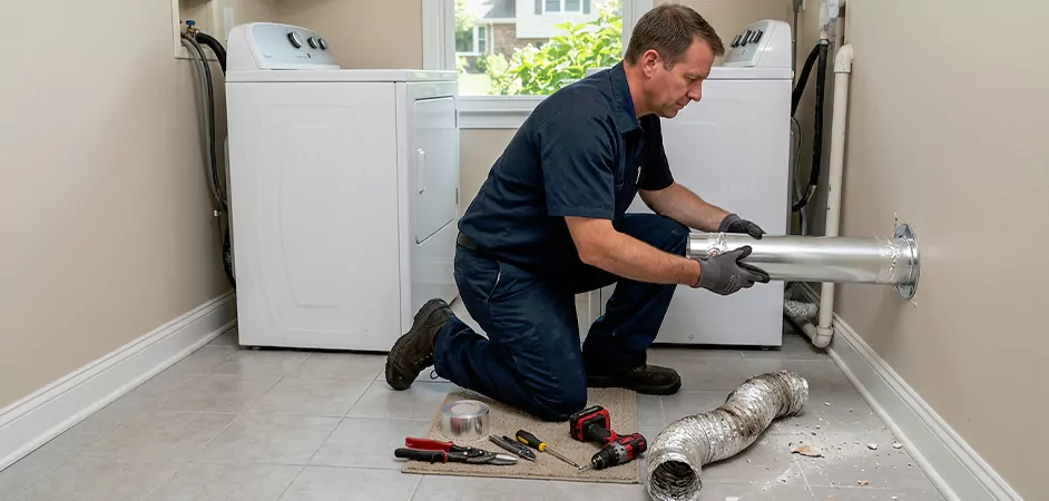 Dryer Vent Replacement in Salisbury