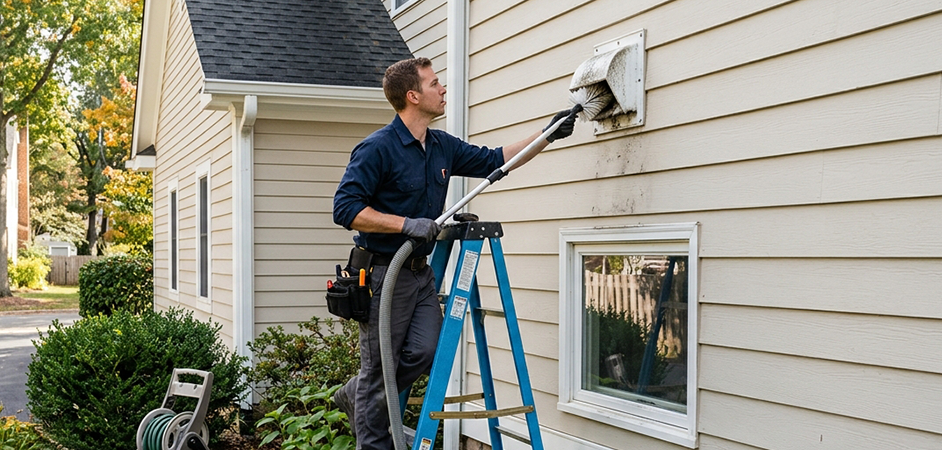 Exterior Vent Cap Cleaning in Salisbury